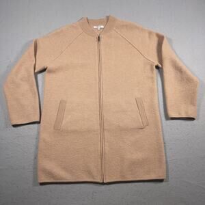 Madewell Coat Womens Medium Wool Full Zip Merino Long Cardigan Jacket‎ Pockets